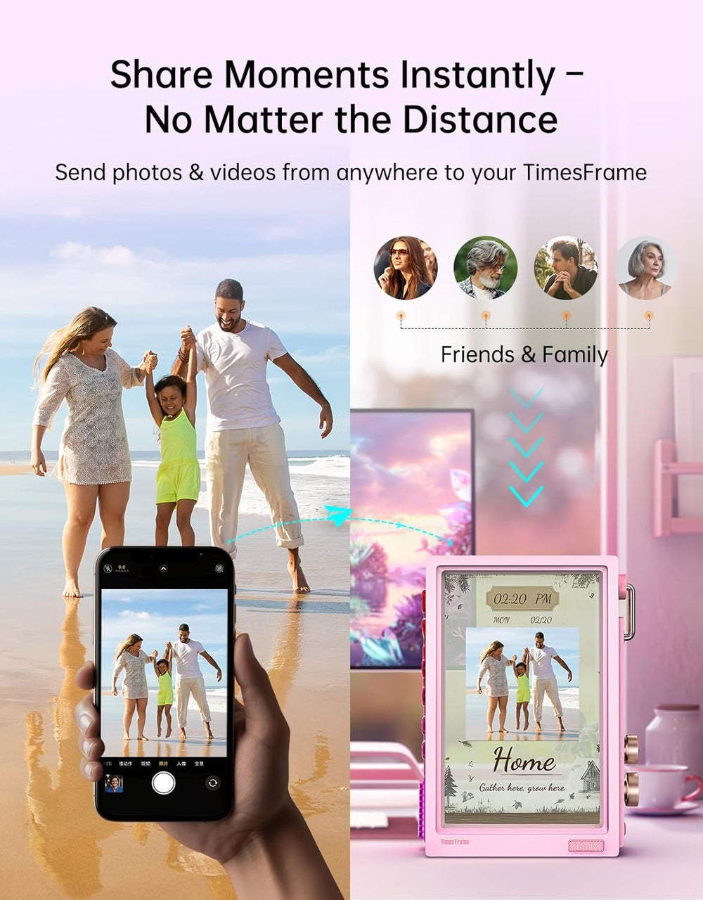Divoom Times Frame 10.1-Inch WiFi Digital Picture Frame & Desk Display