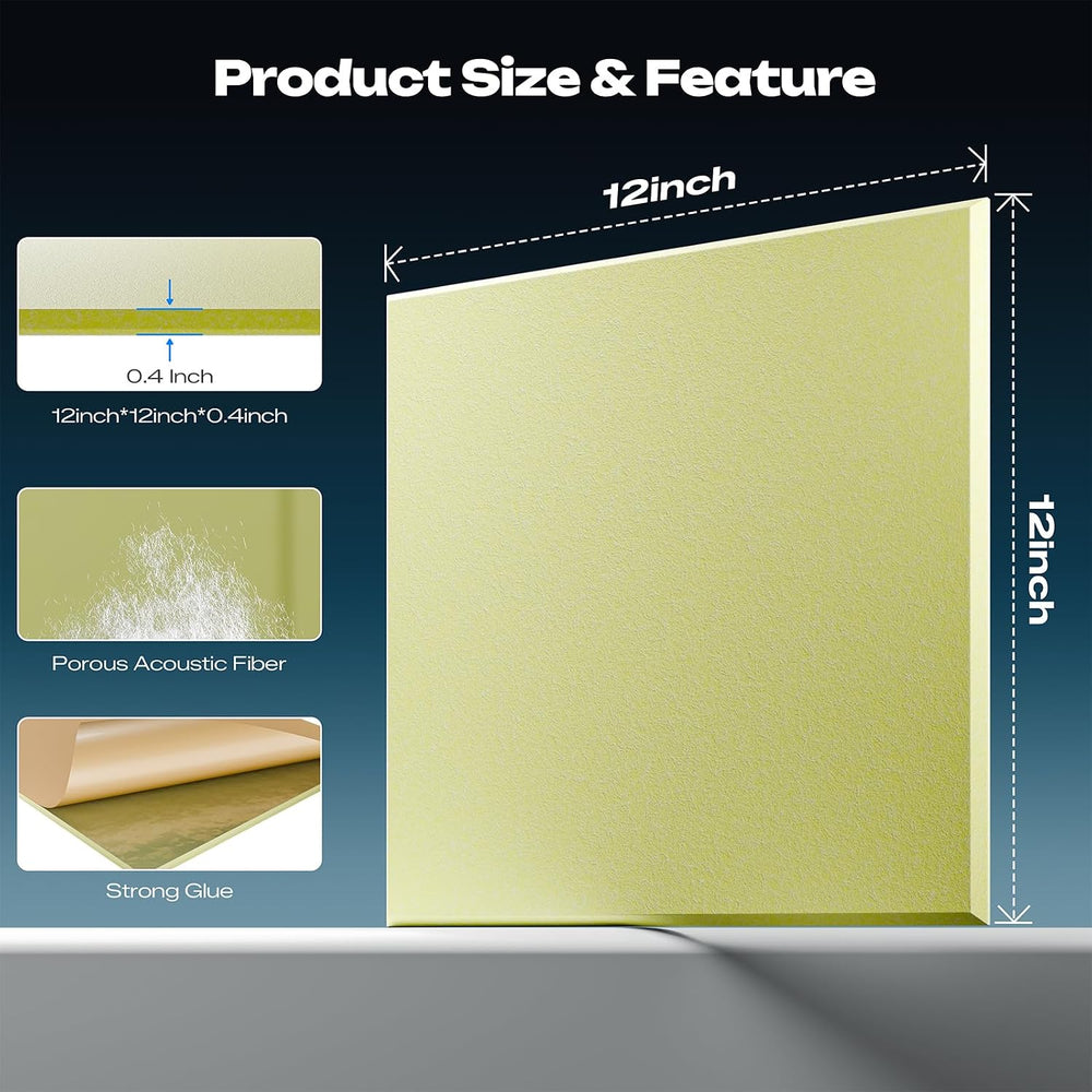 Sonicism 22 Pack Acoustic Wall Panels