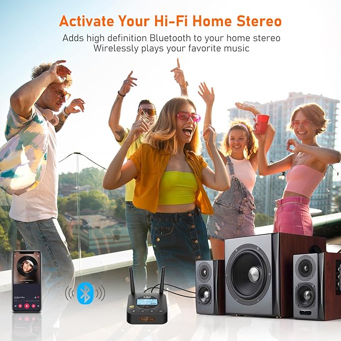 1Mii B06Pro+ Hi-Fi Bluetooth 5.2 Audio Receiver, LDAC Hi-Res Wireless Audio