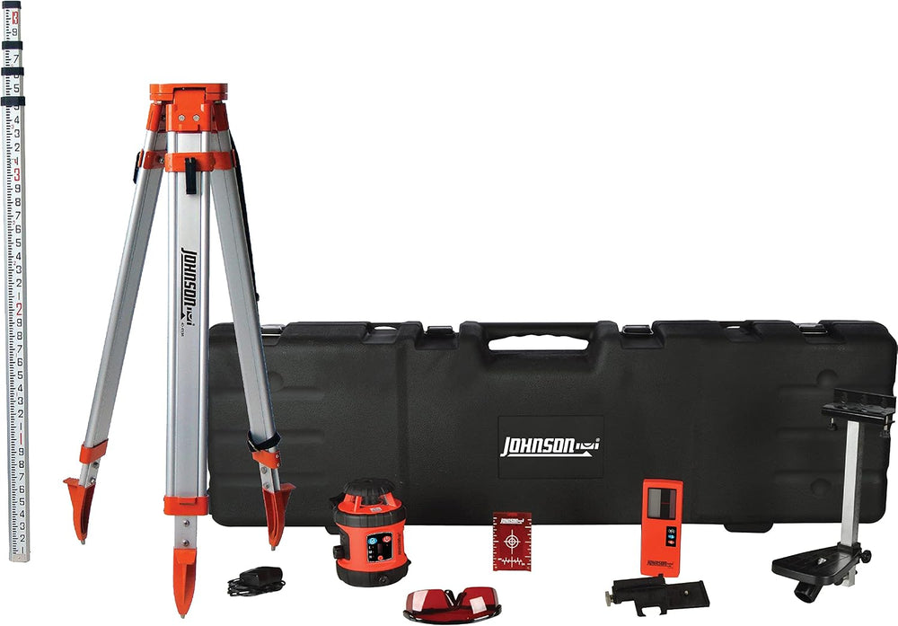 Johnson Level & Tool 99-026K Self-Leveling Horizontal Rotary Laser System w/