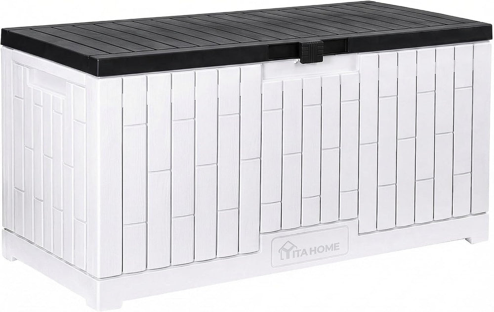YITAHOME Large Deck Box 120 Gallon Resin Outdoor Storage Box