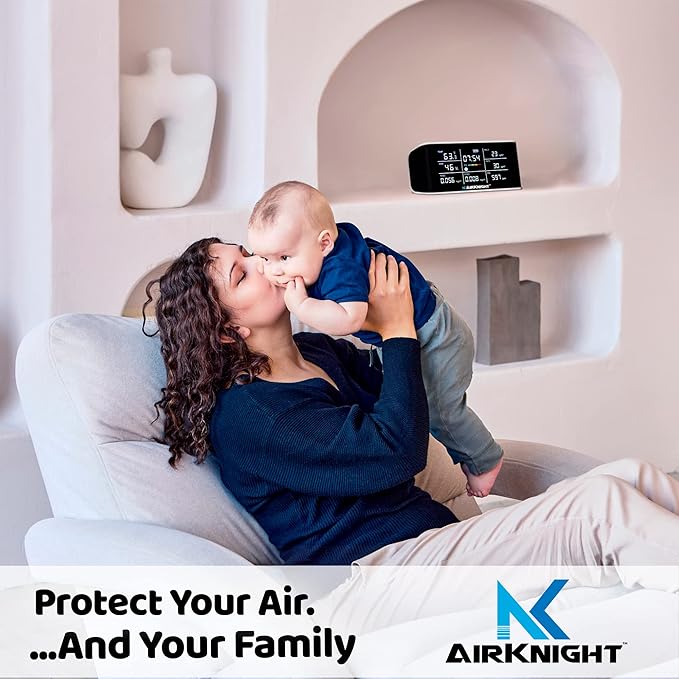 AirKnight Premium Indoor Air Quality Monitor Indoor & Air Quality Sensor....