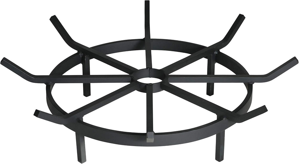 SteelFreak Wagon Wheel Firewood Grate for Fire Pit - Made in the USA (24 Inch)