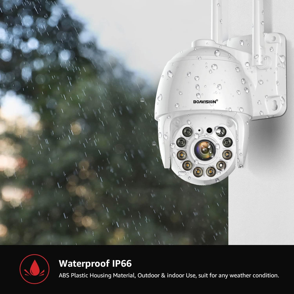 BOAVISION 2K Security Camera Outdoor, Wireless WiFi IP Camera Home Security S...