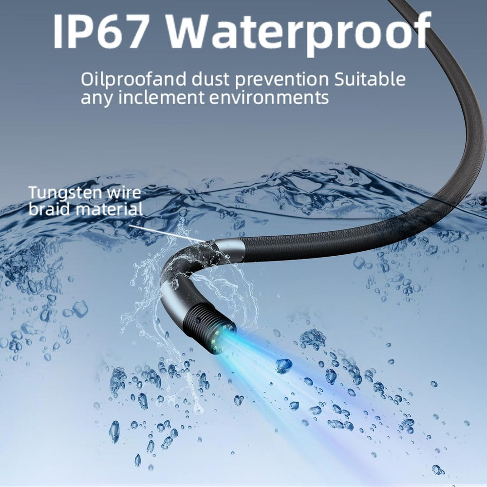 Two-Way Articulating Borescope, 1080P HD Industrial Inspection Endoscope Came...