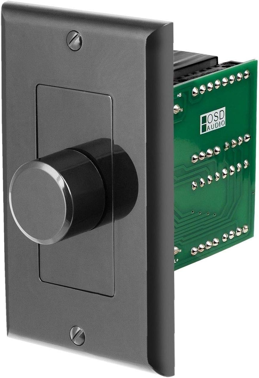 OSD Audio 100W in Wall Volume Control Impedance Matching for Home Speakers, R...