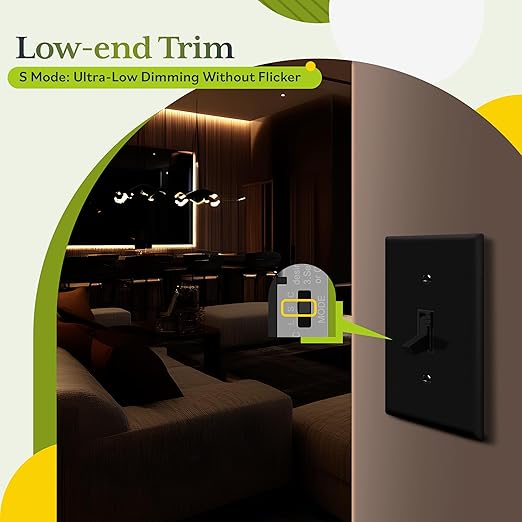 TG Digital Toggle Dimmer Light Switch (2 Pack)