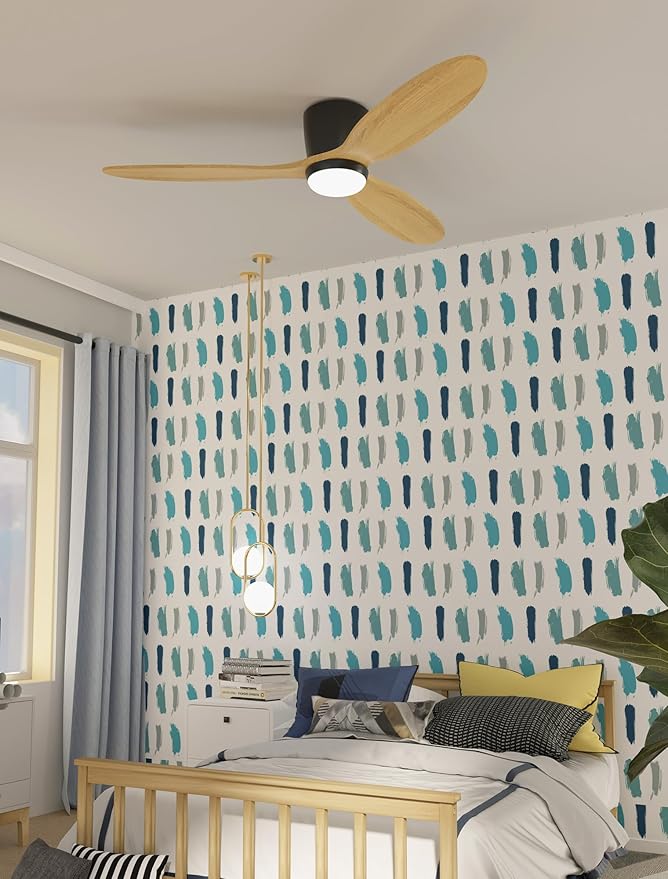 OUATER Flush Mount Ceiling Fan