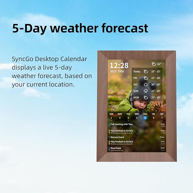 SyncGo 10.1 Inch Smart Wi-Fi Digital Calendar