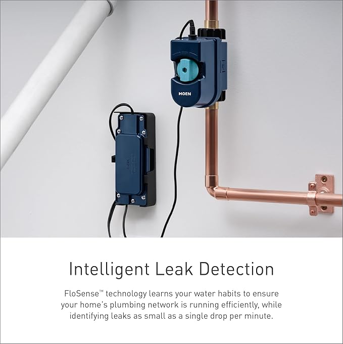 Moen Flo Smart Water Monitor and Automatic Shutoff Sensor, Wi-Fi Connected