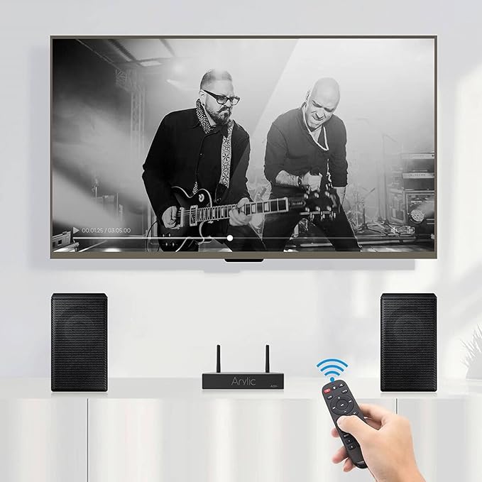 Arylic Stereo WiFi and Bluetooth 5.0, 2-Channel Class D Wireless Mini Home