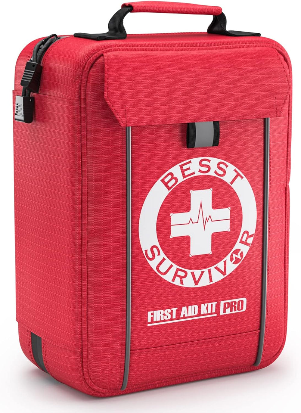 Professional Trauma First Aid Kit - Military-Grade Labelled Compartments &...