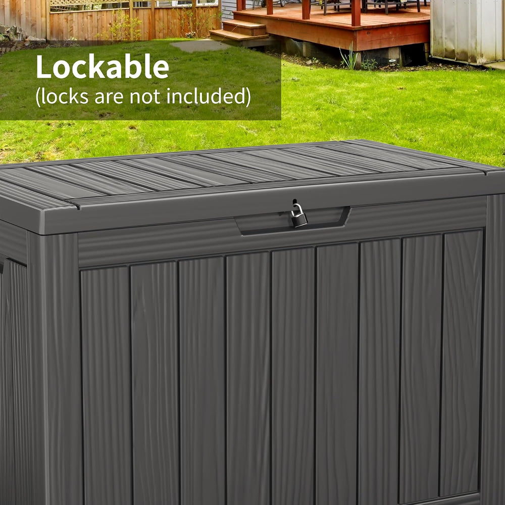 Deck Box Large Outdoor Storage for Patio Furniture, Outdoor Cushions, Garden ...