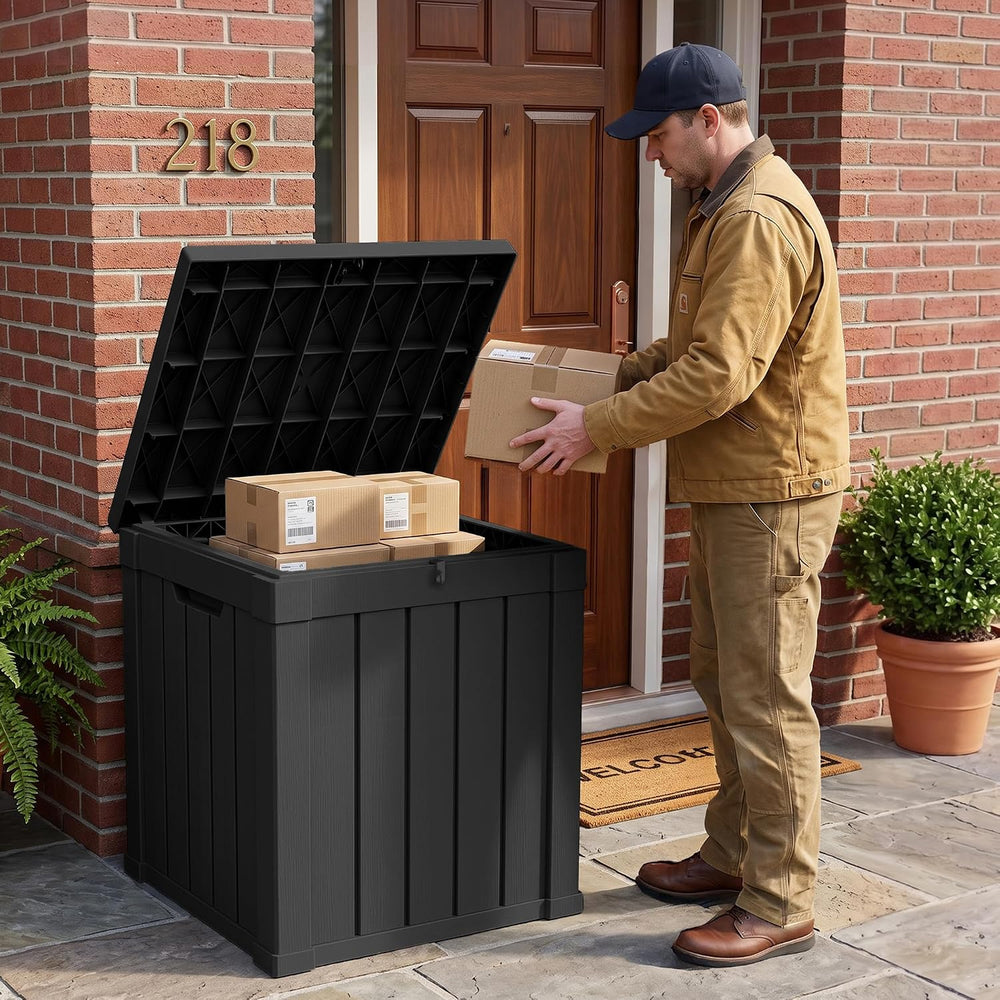 Outdoor Storage Box, 70 Gallon Waterproof Package Delivery Boxes