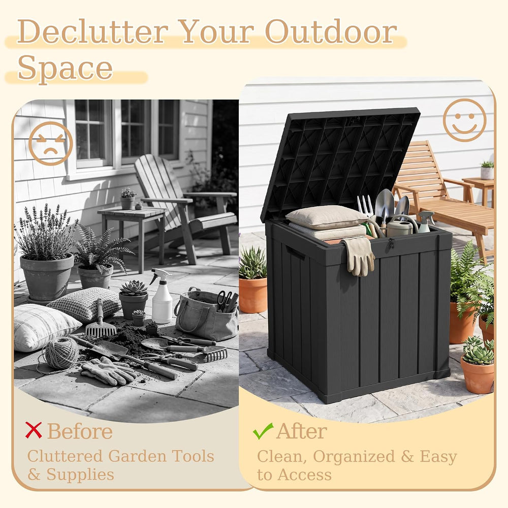 Outdoor Storage Box, 70 Gallon Waterproof Package Delivery Boxes