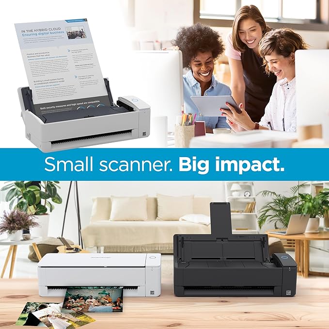 ScanSnap iX1300 Compact Wireless or USB Double-Sided Color Document, Photo &
