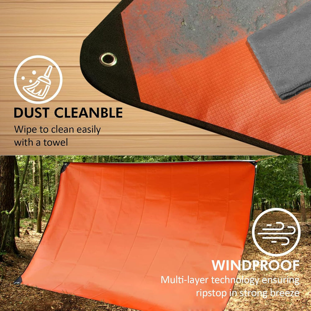 60"x82" Insulated Tarp Heavy Duty Emergency Blanket for Car,Camping