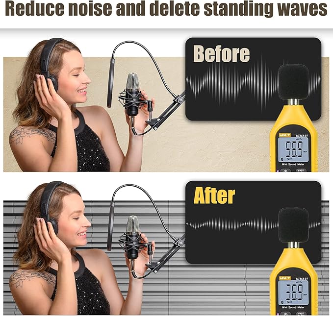 24 Pack Acoustic Panels, High-Density Soundproof Wall Panels
