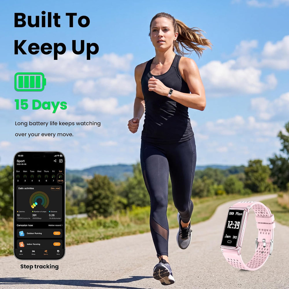 Fitness Tracker with Heart Rate & Sleep Tracking