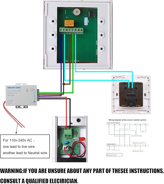 AGPTEK RFID Door Access Control System Kit, Home Security System