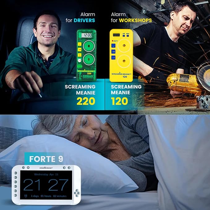 Screaming Meanie TZ-120 Extremely Loud Alarm Timer, or Travelers