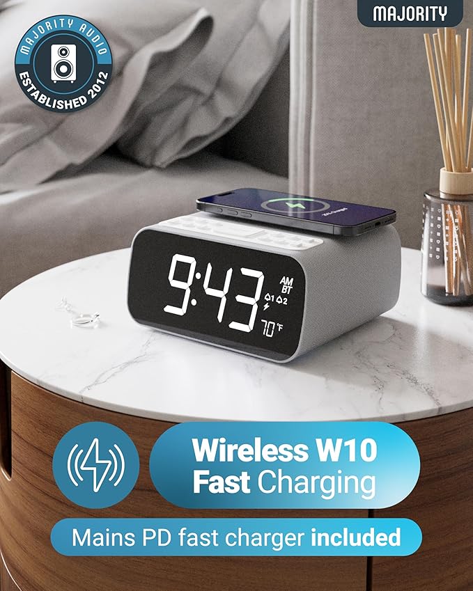 Majority Bluetooth Alarm Clocks