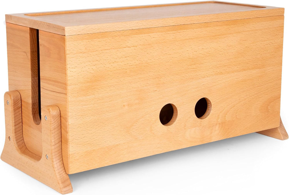 Extra Large Cable Management Box, Wood Cord Hider Box & Organizer
