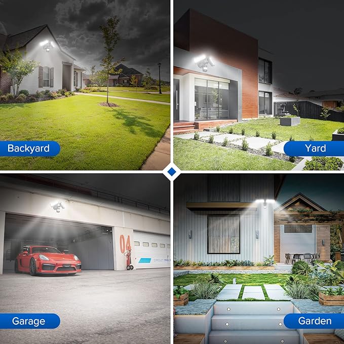 SANSI 36W 3600LM LED Motion Sensor Outdoor Light, 000 Hrs Lifespan Security