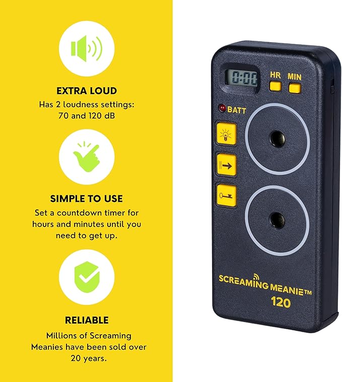 Screaming Meanie TZ-120 Extremely Loud Alarm Timer, or Travelers