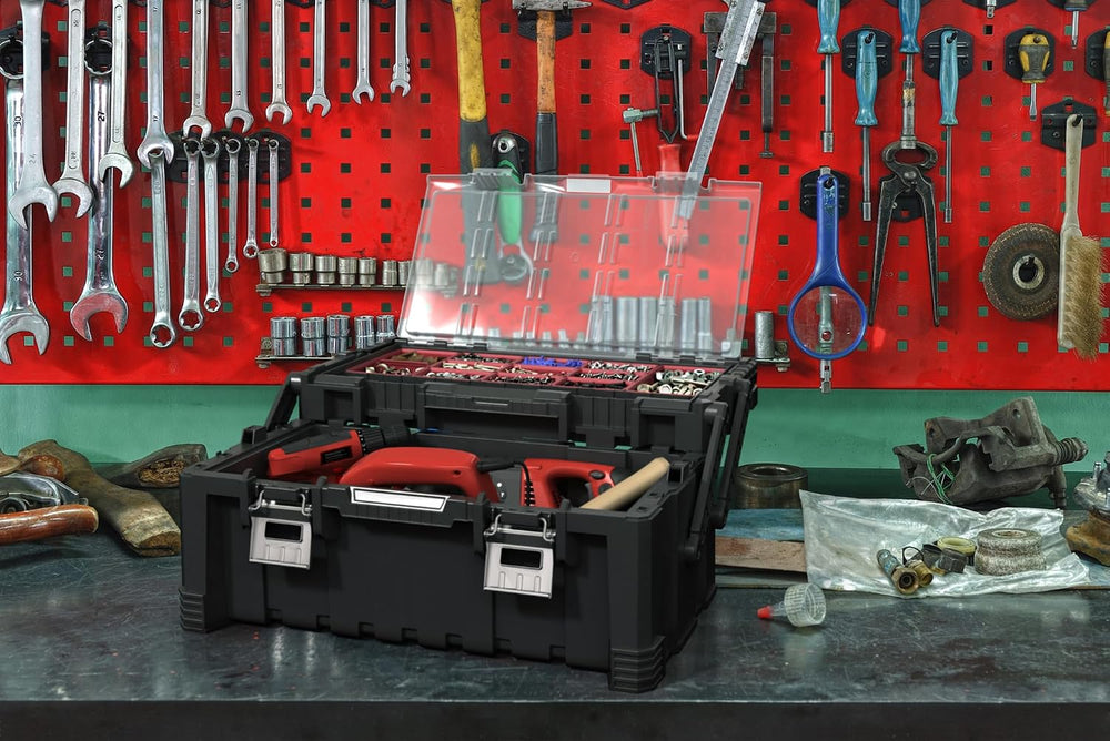 Keter 17187311 Tool Box Including Assorted Master Pro Series Cantilever Tool ...