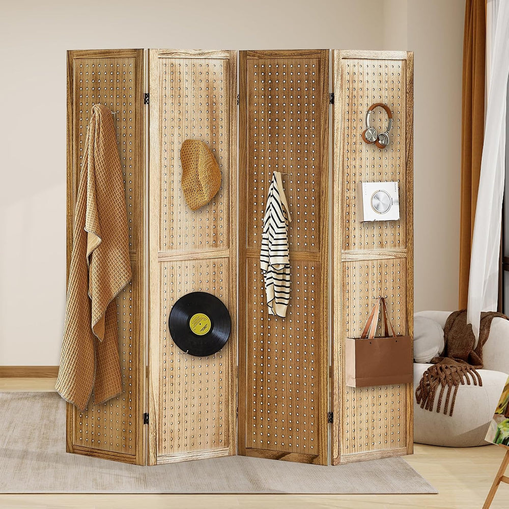 Aleesing 4 Panel Pegboard Display