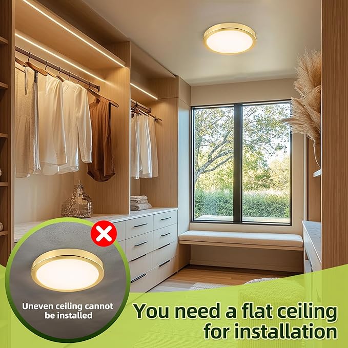 hykolity 2 Pack 9 Inch Selectable CCT LED Round Flat Panel Light, 18W 1800LM