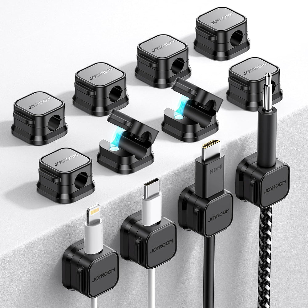 12 Pack Magnetic Cable Management Clips, Phone Electric Charging Cord Holder