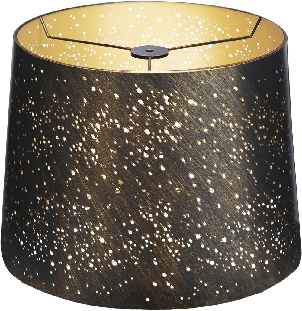 Etched Starlight Metal Lamp Shade Replacement for Table Floor Lamps | Drum La...
