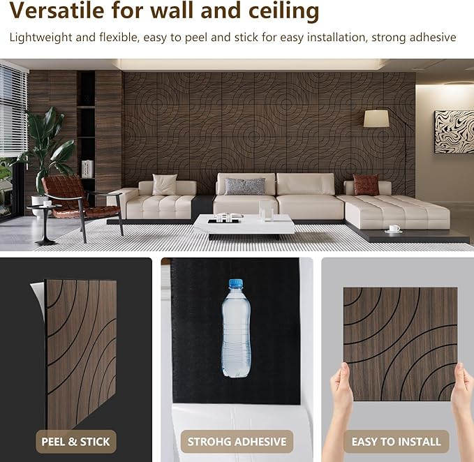 ARMURO 4 Packs Acoustic Wall Panels