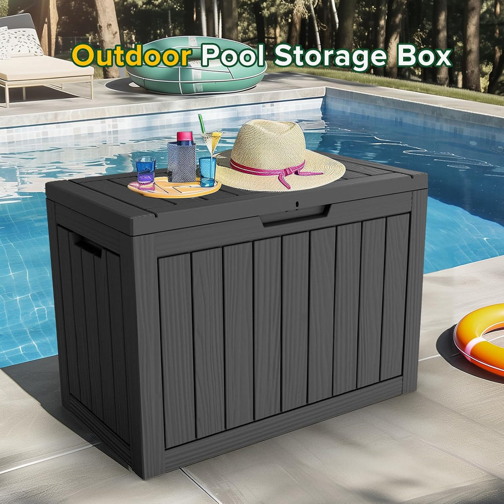 Deck Box Large Outdoor Storage for Patio Furniture, Outdoor Cushions, Garden ...