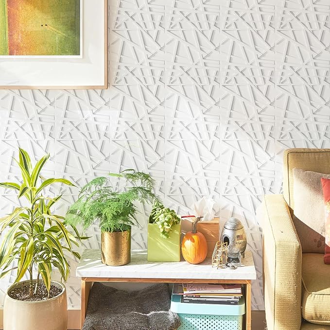 LEVOWAY 33 Pack 3D Wall Panels for Interior Wall Decor, Wall Covering Panles