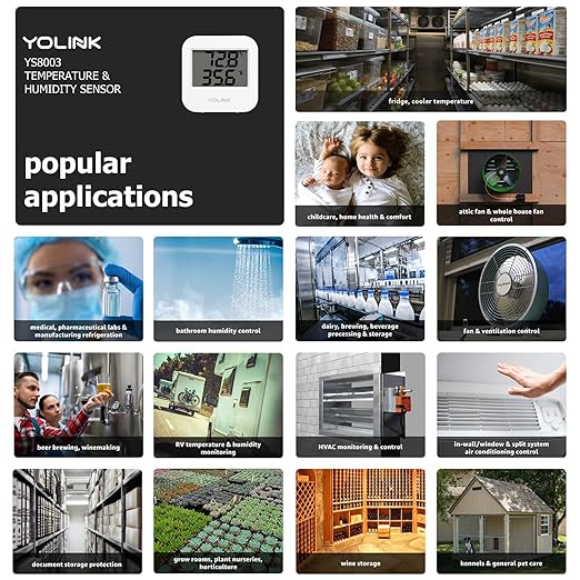 YoLink SpeakerHub & Two Temp/Humidity Sensors Starter Kit – Audio Hub Pla...