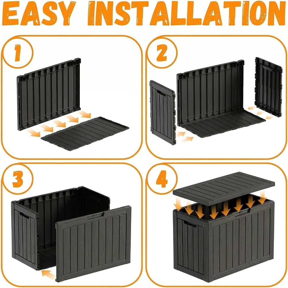 50Gal Package Delivery Box Lockable Outdoor Storage Box