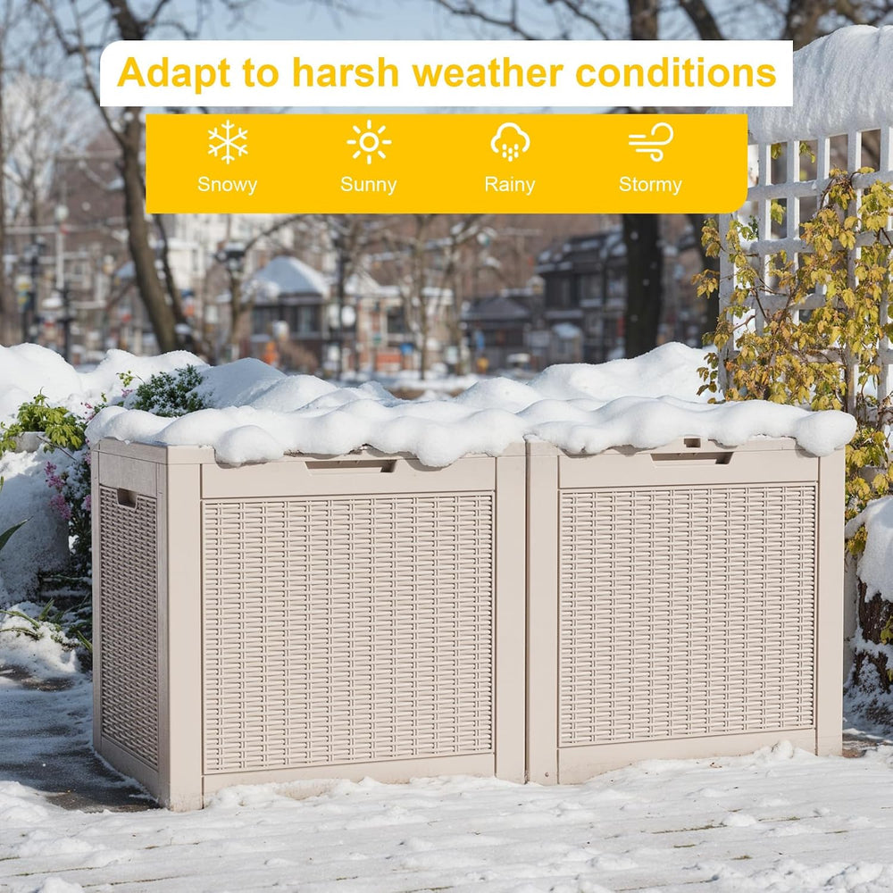DRATO 31 Gallon Deck Box, Outdoor Storage Box for Patio Cushion, Garden Tools...
