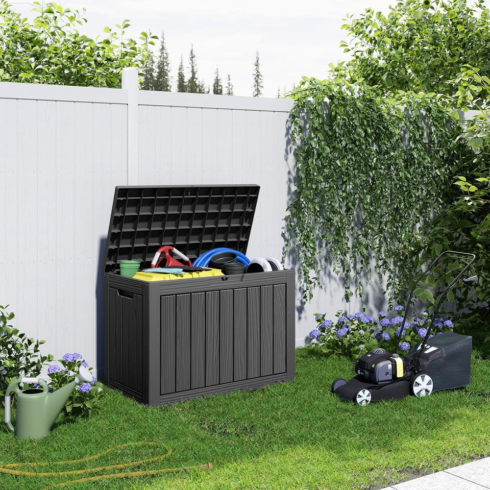 Deck Box Large Outdoor Storage for Patio Furniture, Outdoor Cushions, Garden ...