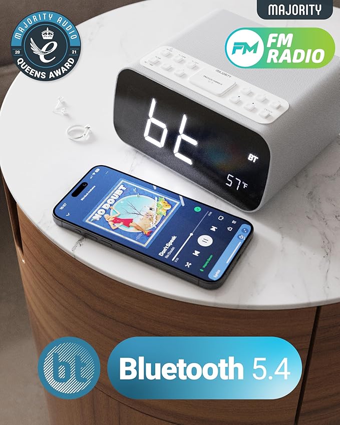 Majority Bluetooth Alarm Clocks