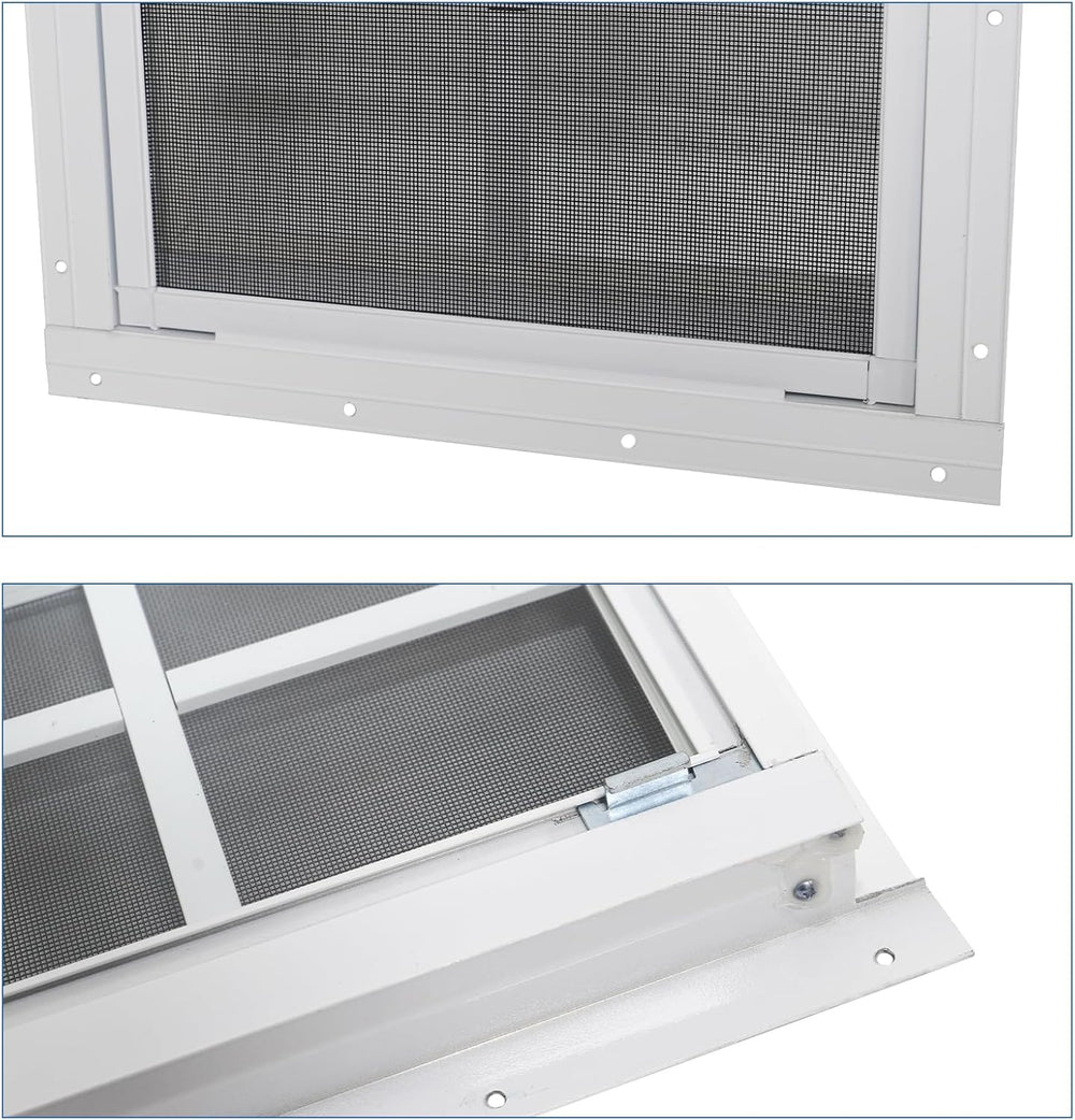 NeatiEase Upgraded Shed Windows 2 Pack, 30" x 30" Windows with Temp...