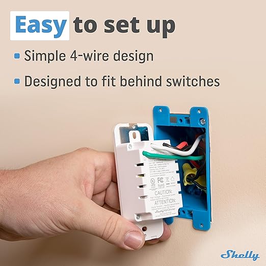 Shelly Plus Wall Dimmer UL | WiFi Smart Wall Dimmer Switch | Home Automation ...