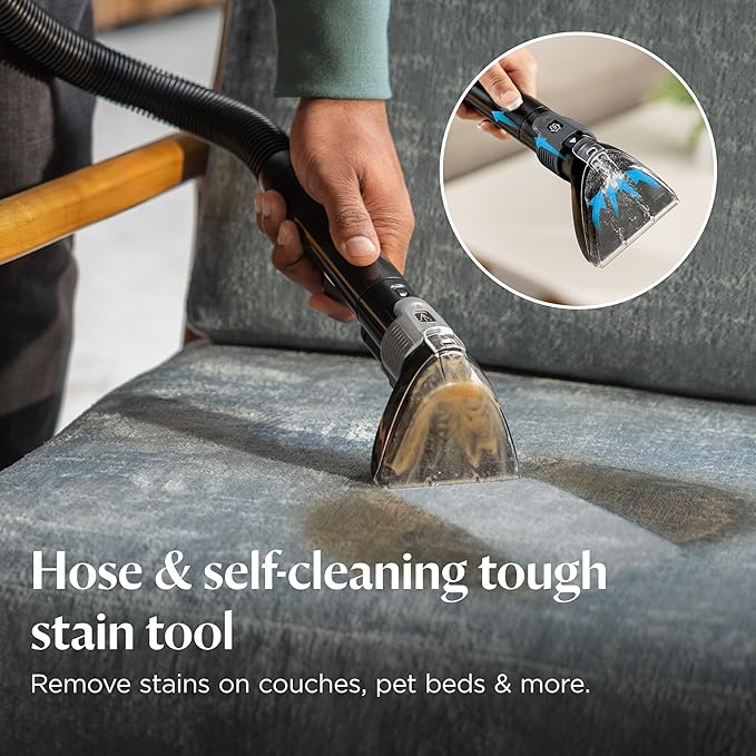 BISSELL Revolution HydroSteam Carpet Cleaner, Upright Deep Cleaner, HydroSteam