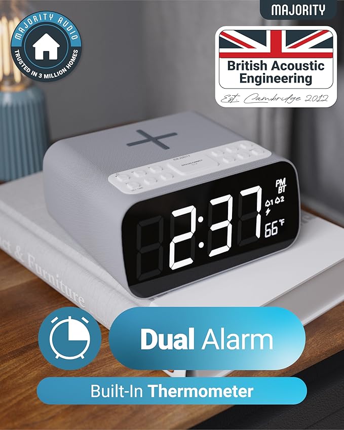 Majority Bluetooth Alarm Clocks