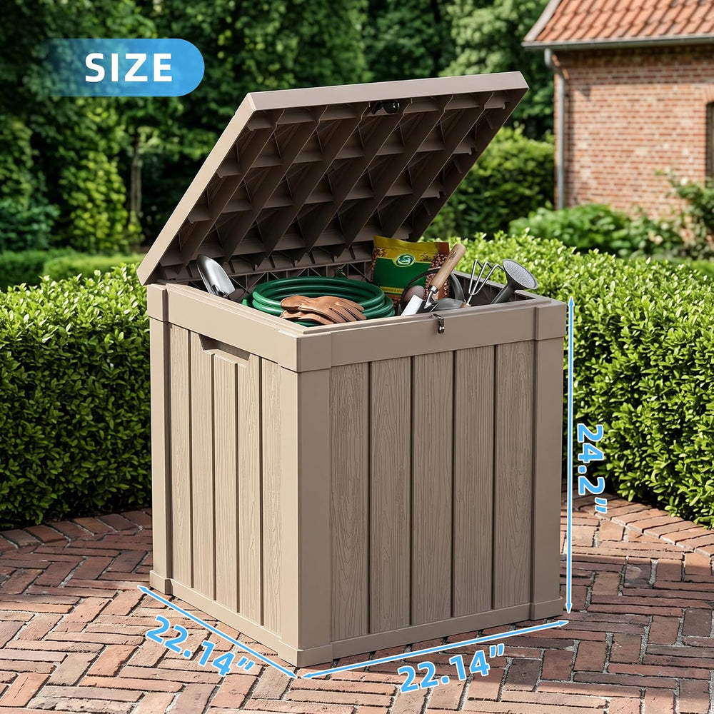 Deck Box Large Outdoor Storage for Patio Furniture, Outdoor Cushions, Garden ...