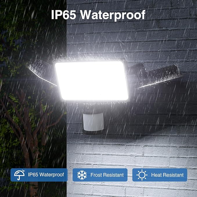 150W Motion Sensor Lights Outdoor (2 Pack)