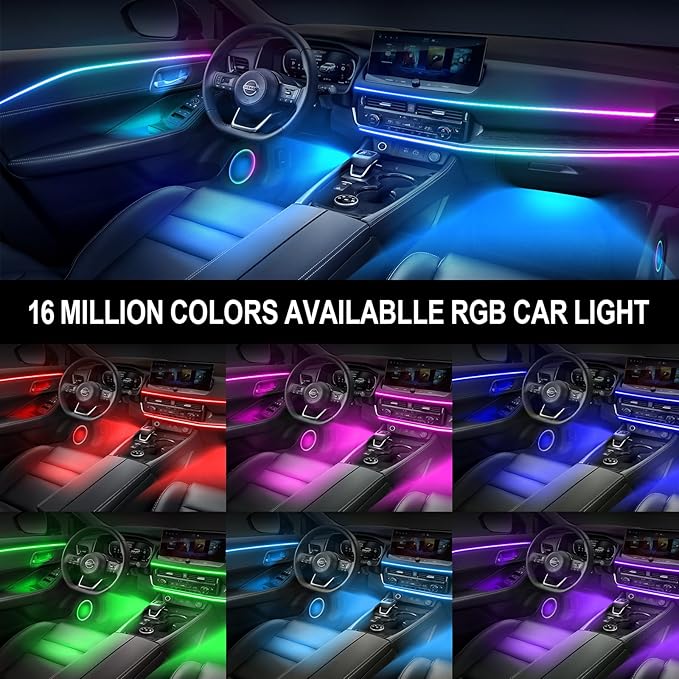 Dreamcolor Acrylic Interior Car Light 10 in 1 Automotive Ambient Light Kits