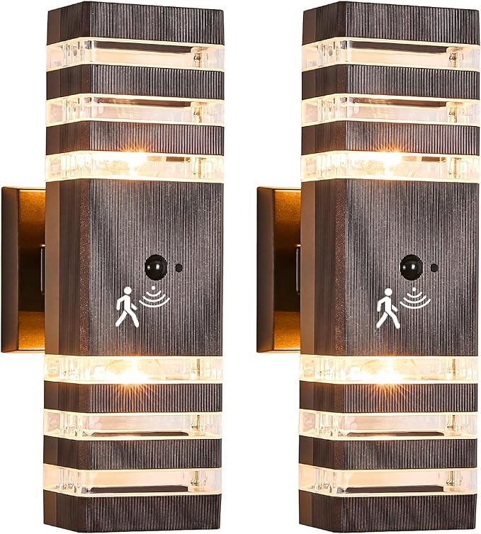 2 Pack Oil Rubbed Bronze Outdoor Wall Lights Fixtures